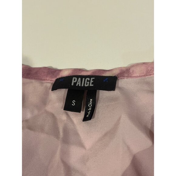 Paige Tie-Dye Midi Skirt Pink & White S - Picture 5 of 6